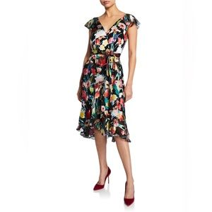 Elie Tahari Silk Ryder Dress - Floral Multicolor